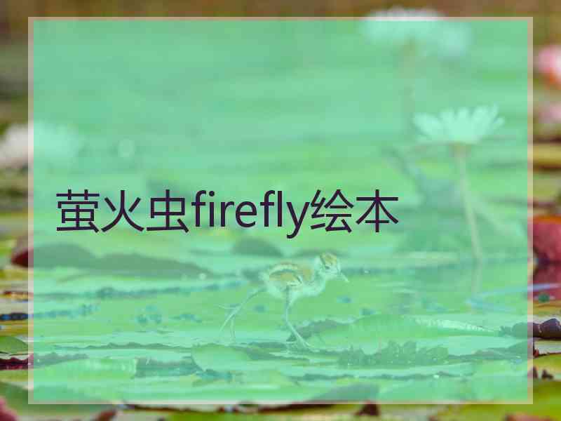 萤火虫firefly绘本