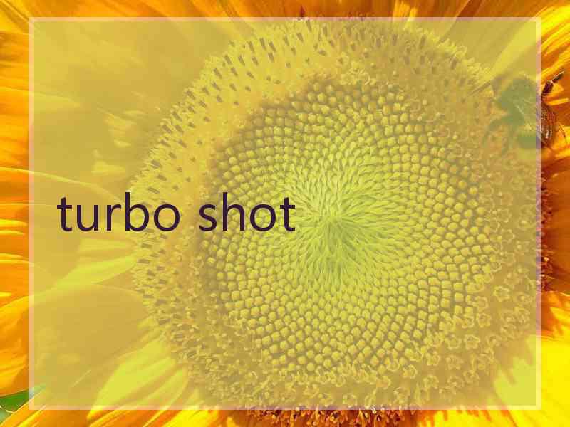 turbo shot turbo shot