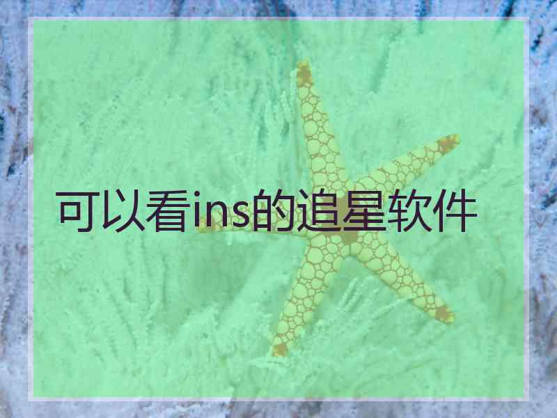可以看ins的追星软件 可以看ins的追星软件