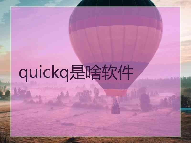 quickq是啥软件