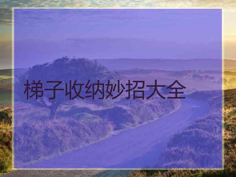 梯子收纳妙招大全 梯子收纳妙招大全