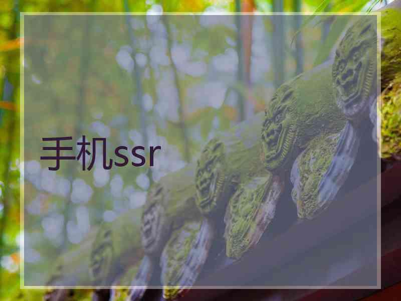手机ssr