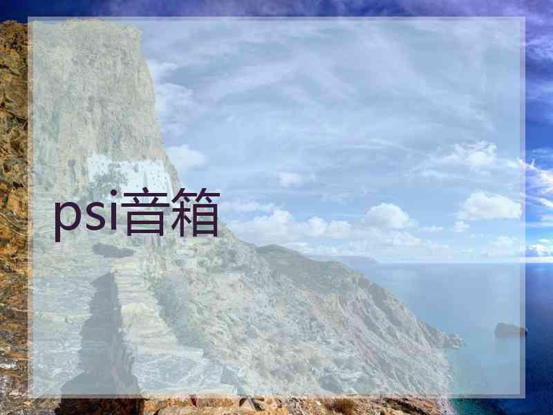 psi音箱