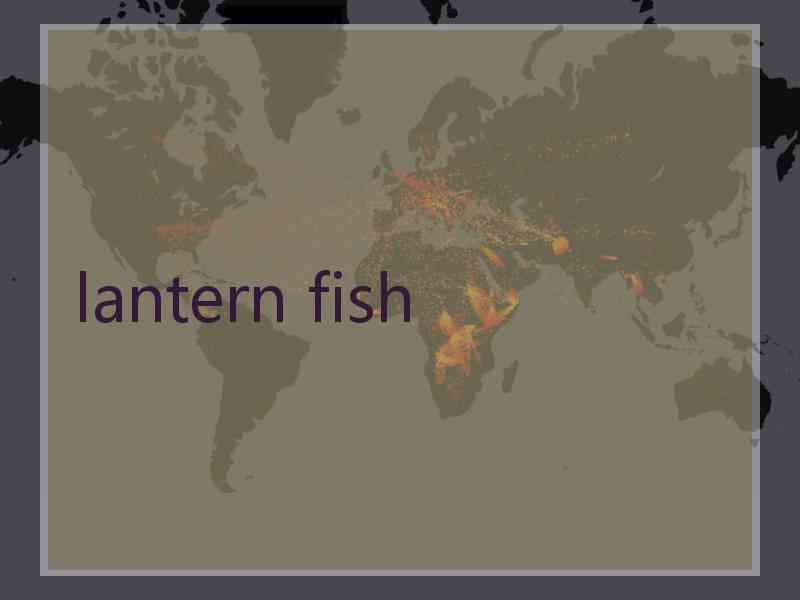 lantern fish