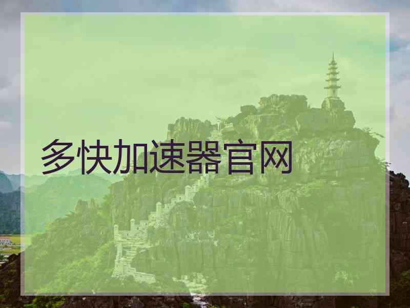 多快加速器官网