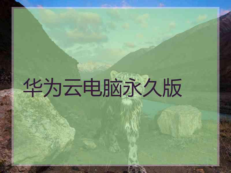 华为云电脑永久版