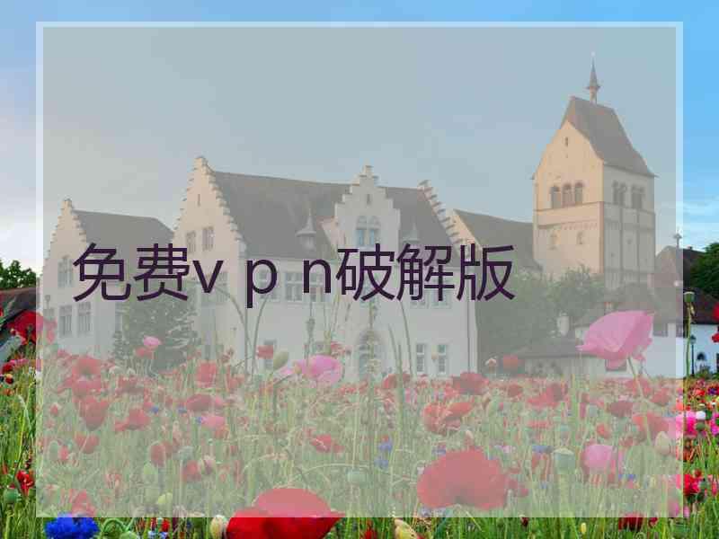 免费v p n破解版