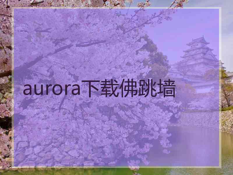 aurora下载佛跳墙
