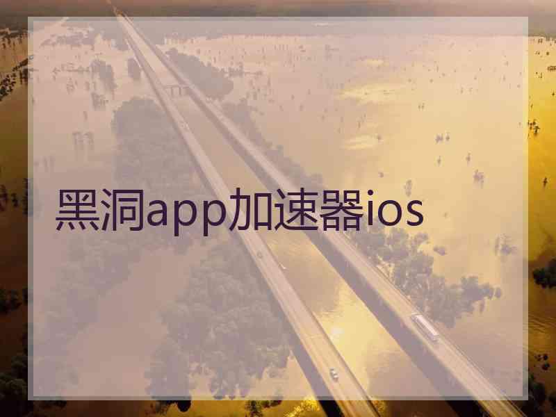 黑洞app加速器ios