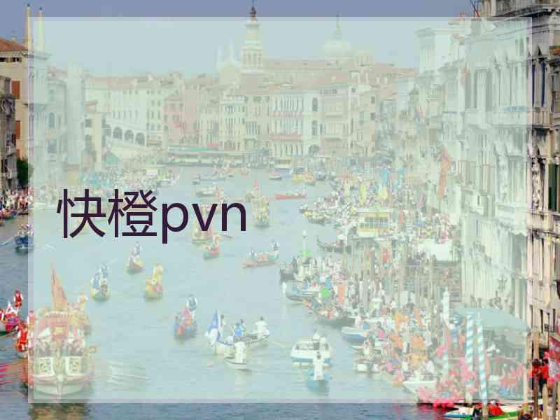 快橙pvn