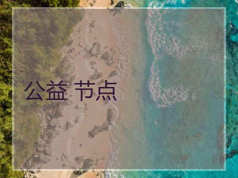 公益 节点
