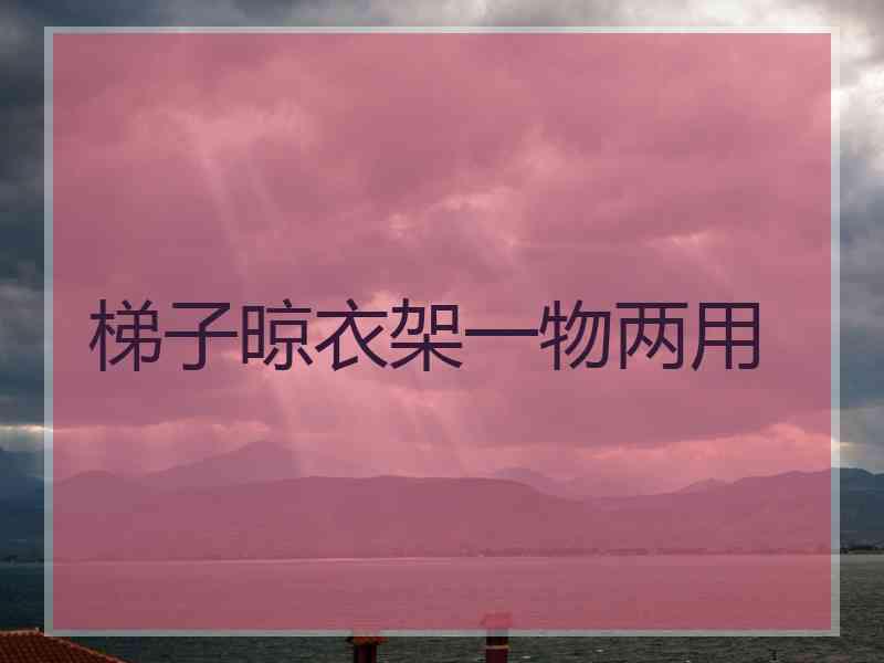 梯子晾衣架一物两用