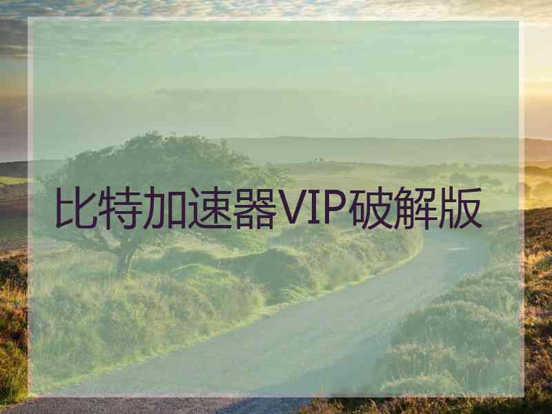 比特加速器VIP破解版