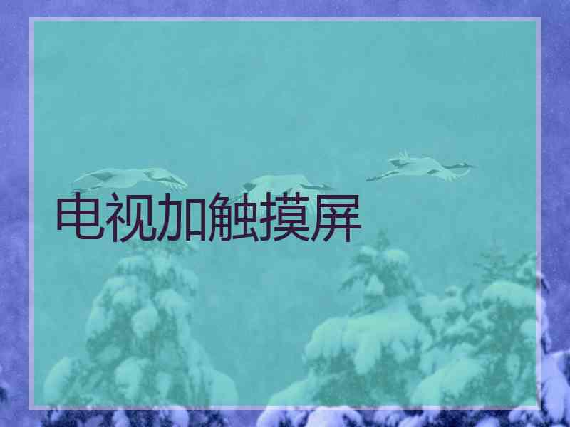 电视加触摸屏