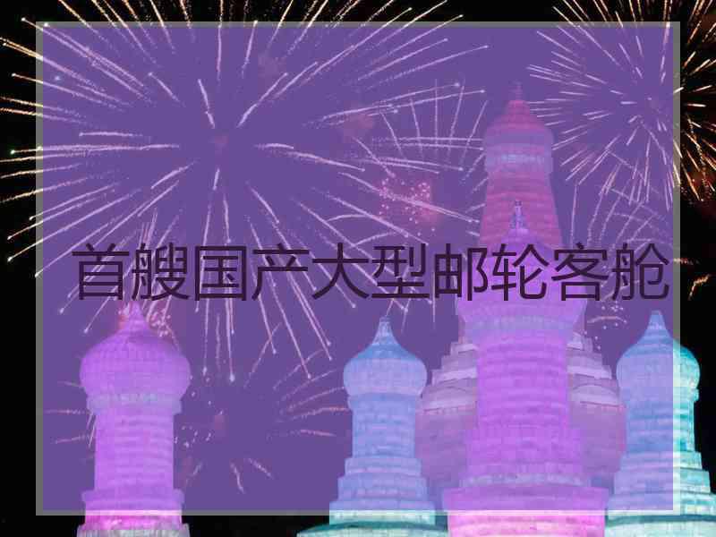 首艘国产大型邮轮客舱