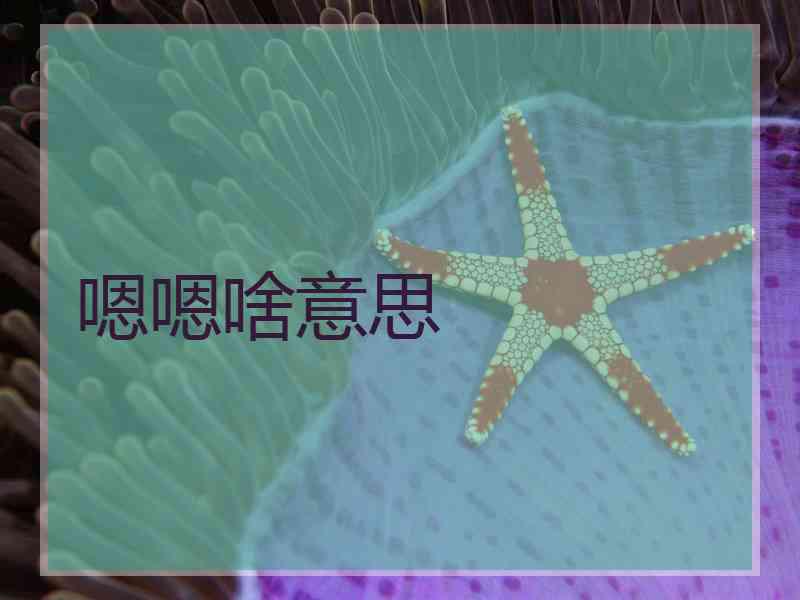 嗯嗯啥意思