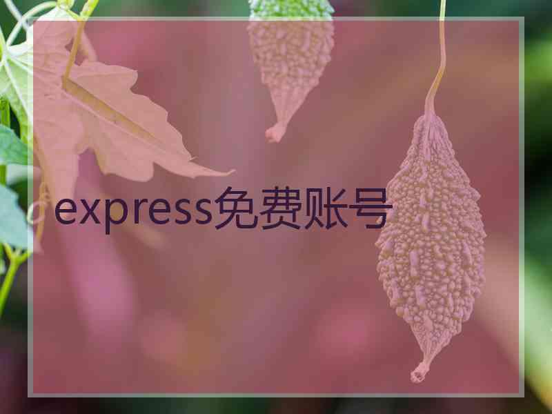 express免费账号