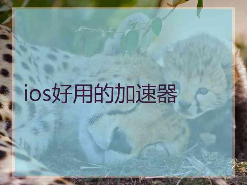 ios好用的加速器