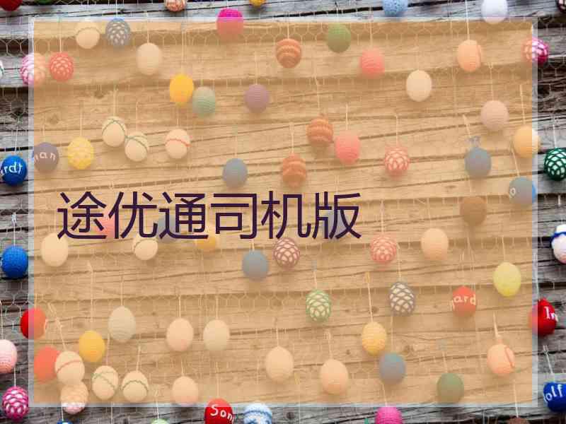 途优通司机版