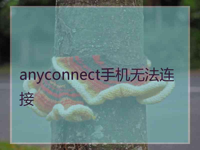 anyconnect手机无法连接