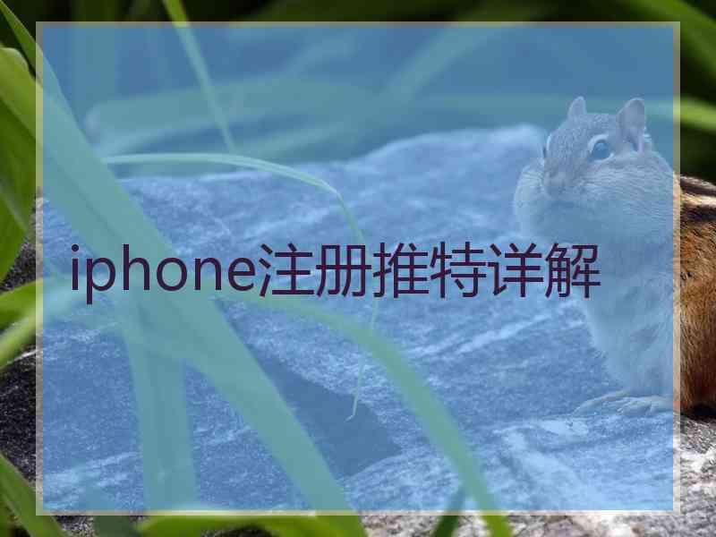 iphone注册推特详解