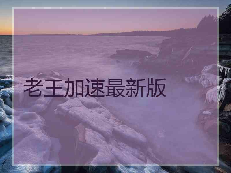 老王加速最新版
