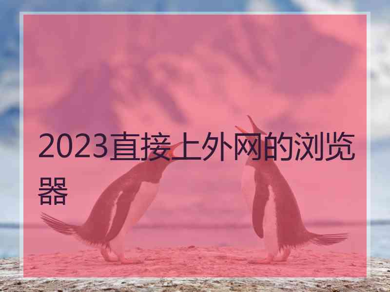 2023直接上外网的浏览器