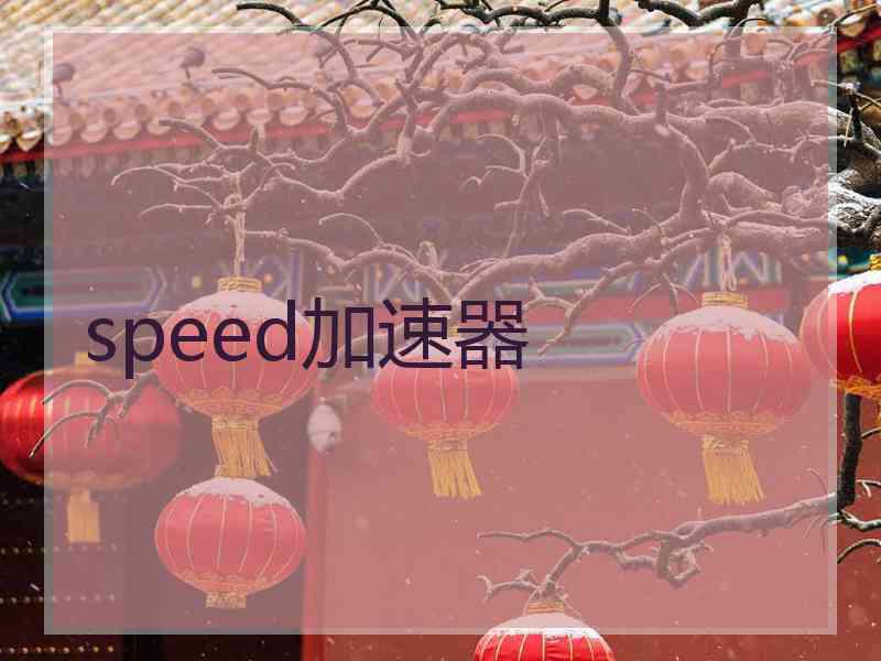 speed加速器