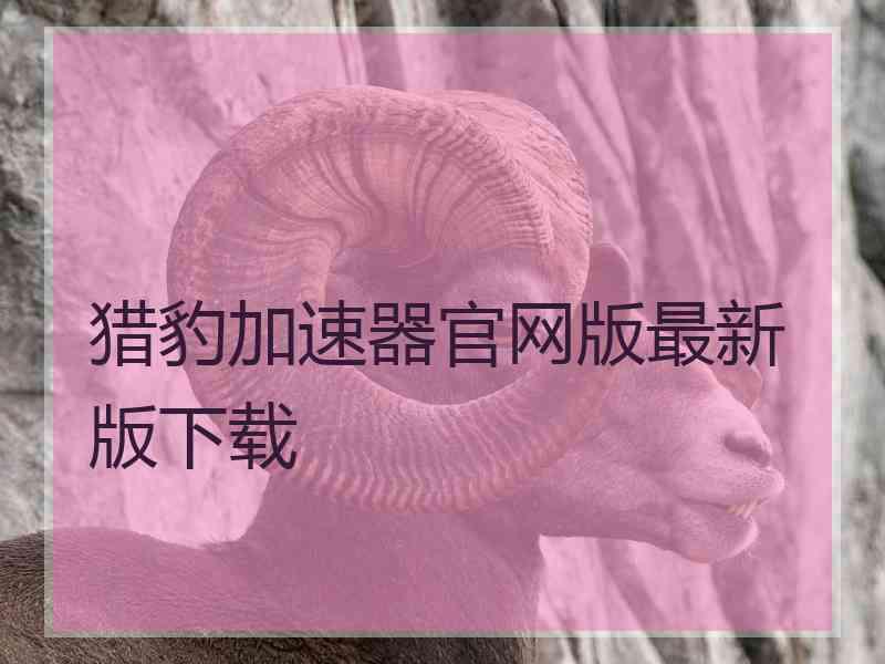 猎豹加速器官网版最新版下载
