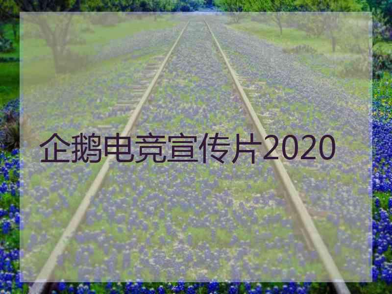 企鹅电竞宣传片2020