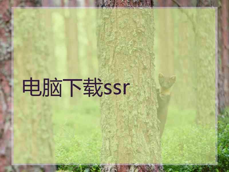 电脑下载ssr