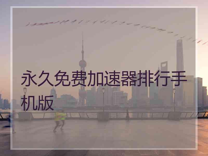 永久免费加速器排行手机版