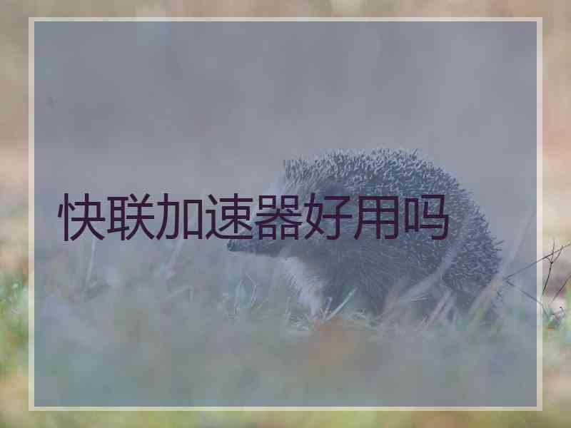 快联加速器好用吗