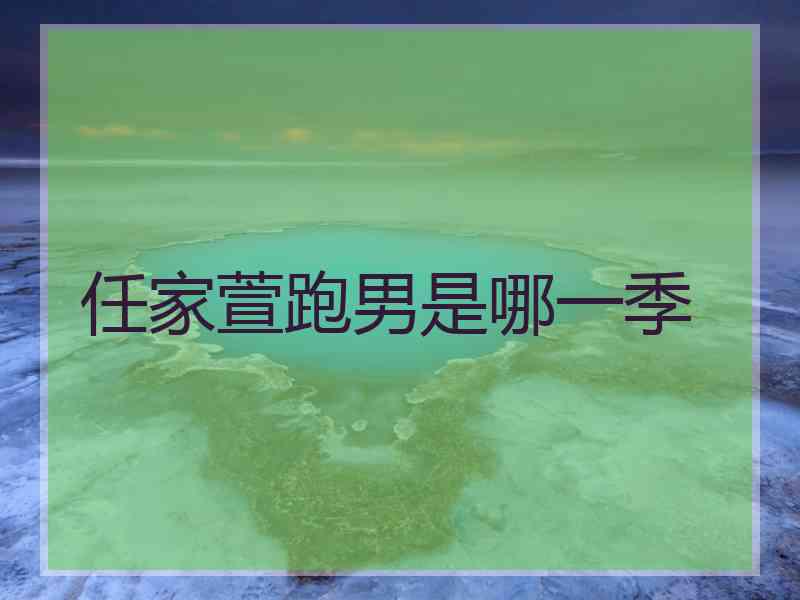 任家萱跑男是哪一季