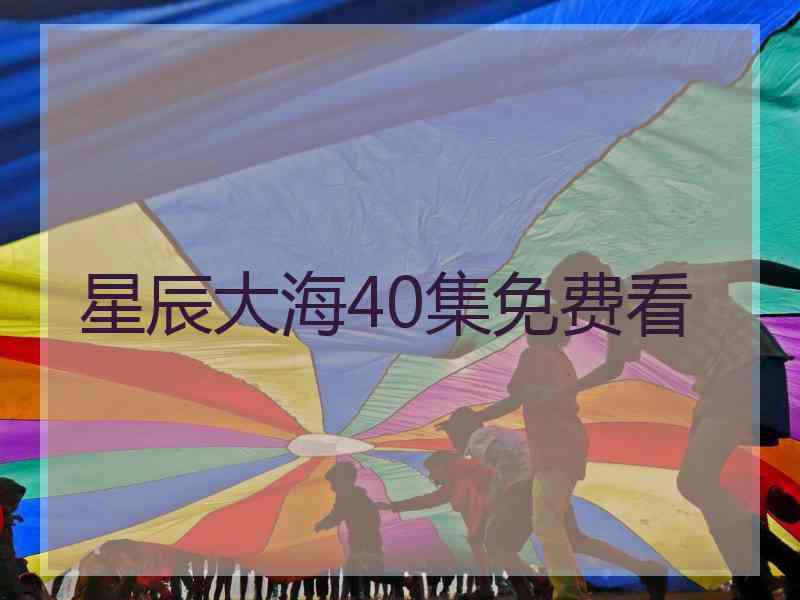 星辰大海40集免费看