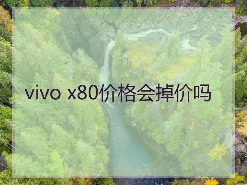 vivo x80价格会掉价吗