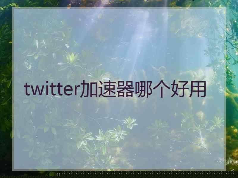 twitter加速器哪个好用