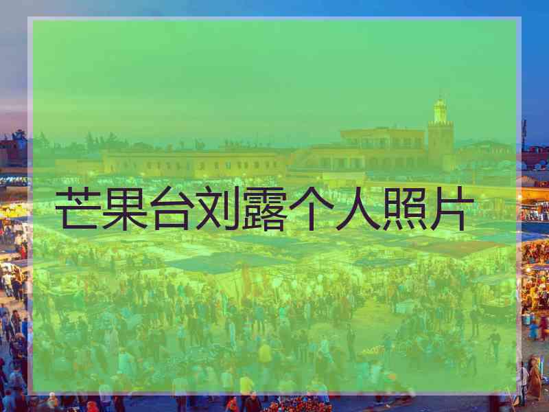芒果台刘露个人照片
