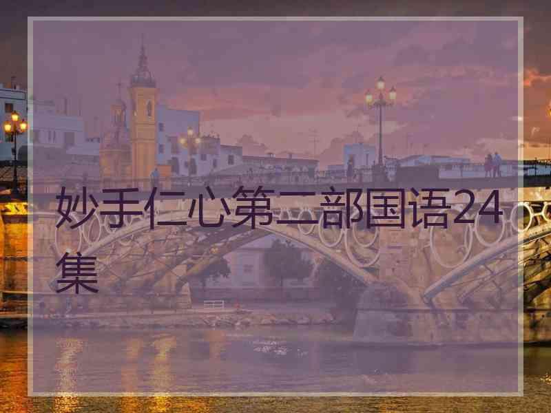 妙手仁心第二部国语24集