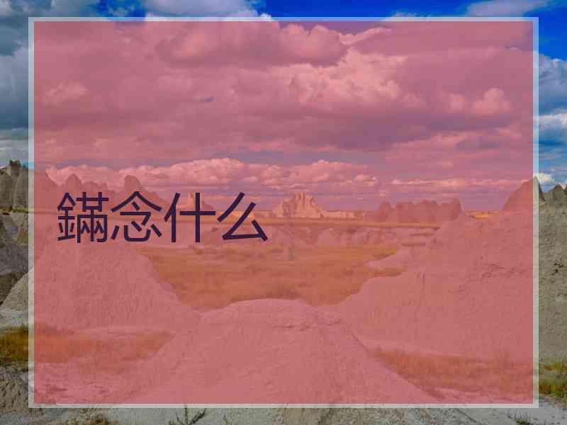 鏋念什么