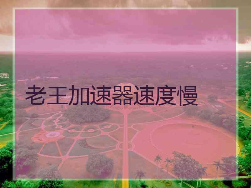 老王加速器速度慢