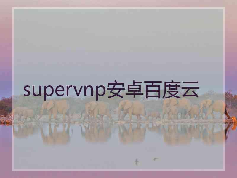 supervnp安卓百度云