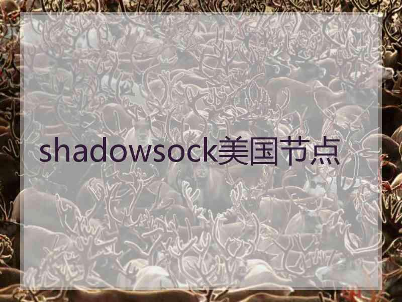 shadowsock美国节点