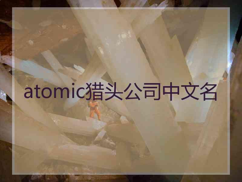 atomic猎头公司中文名