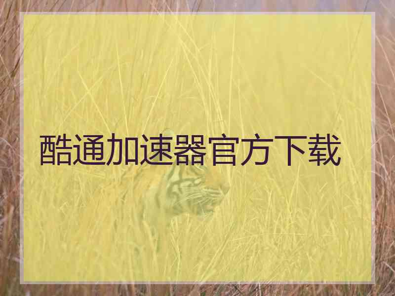 酷通加速器官方下载