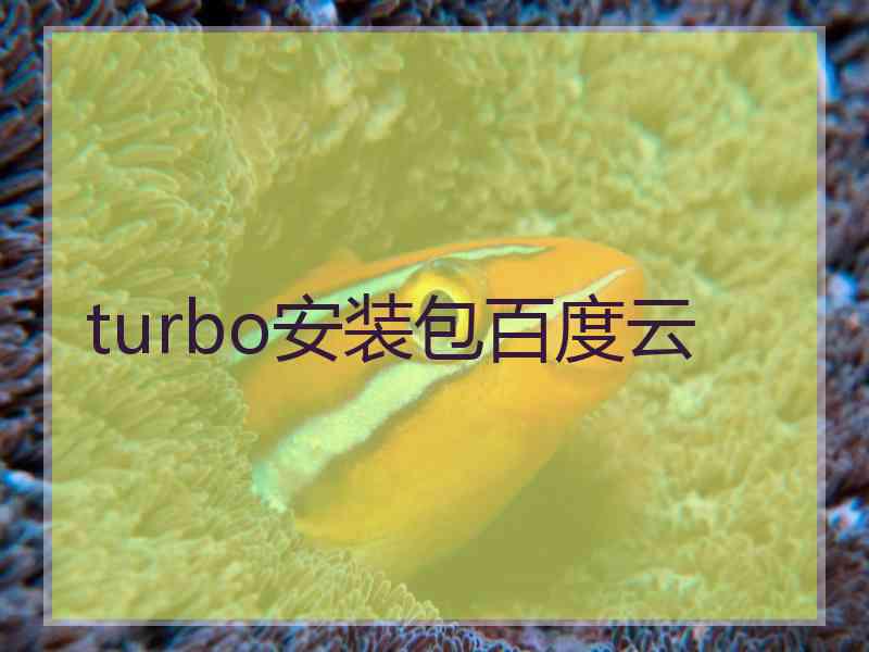 turbo安装包百度云