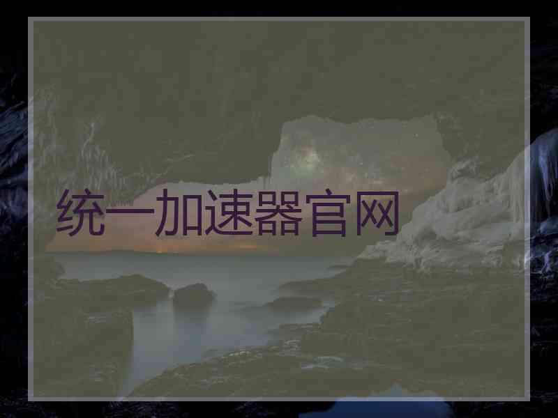 统一加速器官网