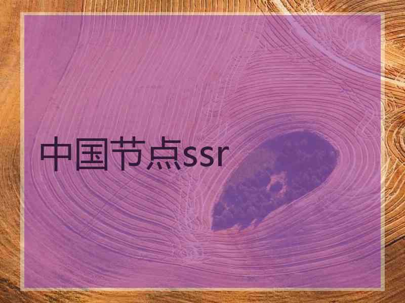 中国节点ssr