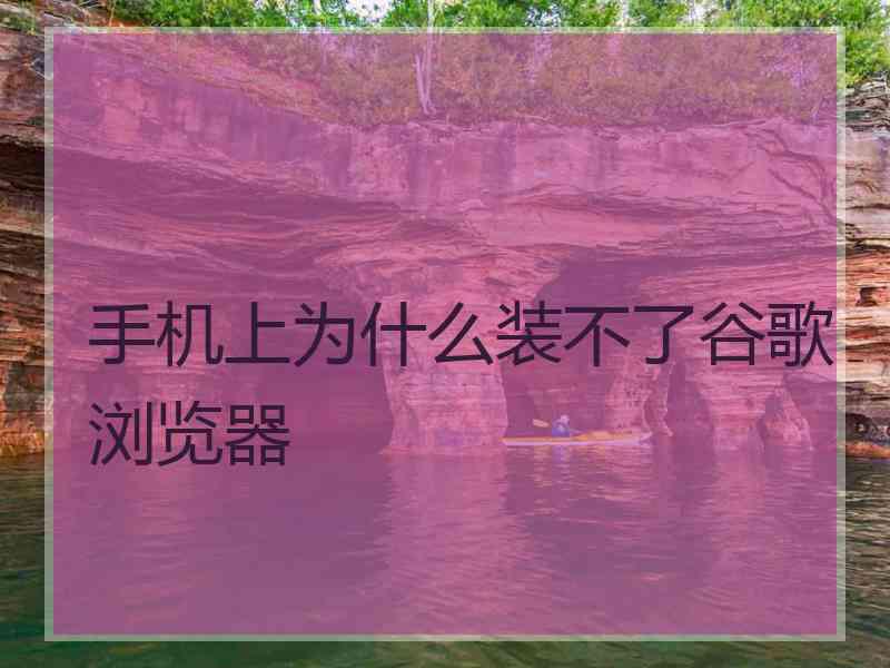 手机上为什么装不了谷歌浏览器