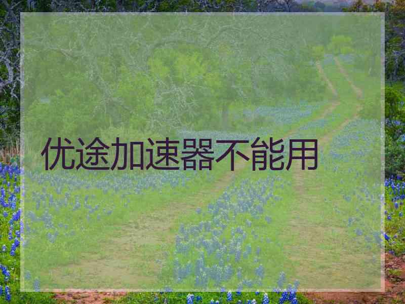 优途加速器不能用